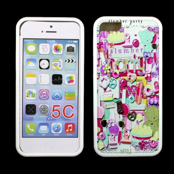 Wholesale iPhone 5C Gummy Design Case (Slumber Party)